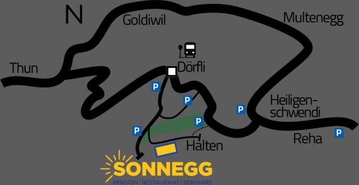 Öffentliche Parkplätze auf der Heiligenschwändi